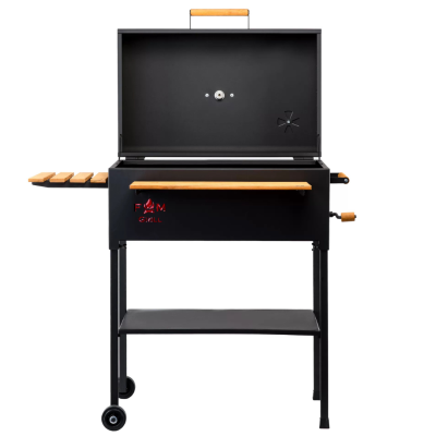 Poza Gratar de gradina cu fonta si capac Miklos Steel PREMIUM FM PLUS 67X40CM. Poza 41776