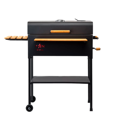 Poza Gratar de gradina cu fonta si capac Miklos Steel PREMIUM FM PLUS 67X40CM. Poza 41778