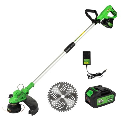 Poza Motocoasa (Trimmer) electrica Micul Fermier MF-MX1002-G01, 20V, 2 acumulatori 4Ah, motor fara perii. Poza 42472