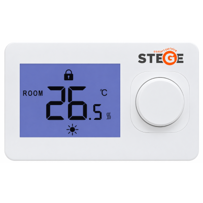 Poza Termostat ambient Stege HT100, cu fir, neprogramabil. Poza 42909