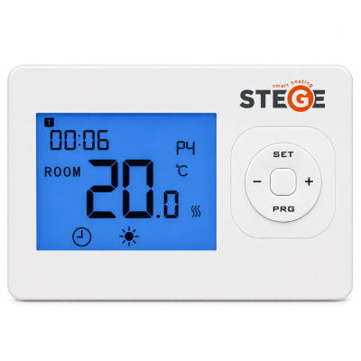 Poza Termostat ambient Stege HT200, cu fir, programabil. Poza 42913