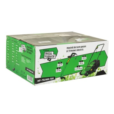 Poza Pachet Micul Fermier masina de tuns gazon MF-TG1303-G01 1.3KW si trimmer electric 0.3 kW. Poza 42959