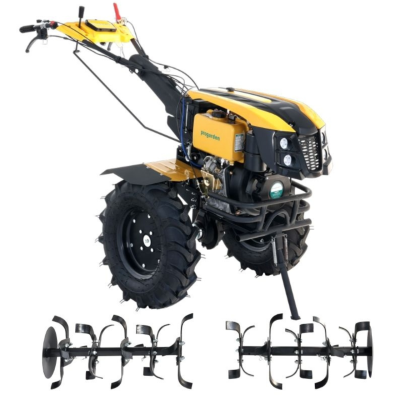 Poza Motocultor ProGARDEN Campo 1273 Alpine V2 12CP, 2+1 trepte, 2+2+1 freze, roti 6.00-12, diesel, EU V, pornire electrica, 2 prize putere. Poza 43050
