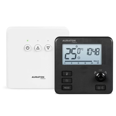 Poza Termostat ambient Auraton Libra SET, fara fir, programabil, negru. Poza 43527
