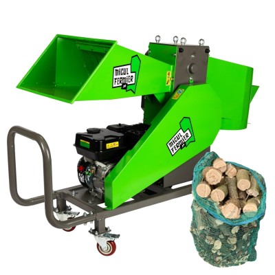Poza Tocator crengi Micul Fermier MF-MO1008-S001-G01, motor benzina 7 CP, diametru maxim taiere 80 mm, pentru brichete. Poza 43946