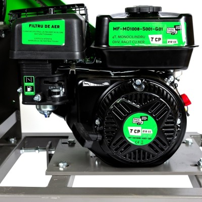 Poza Tocator crengi Micul Fermier MF-MO1008-S001-G01, motor benzina 7 CP, diametru maxim taiere 80 mm, pentru brichete. Poza 43949