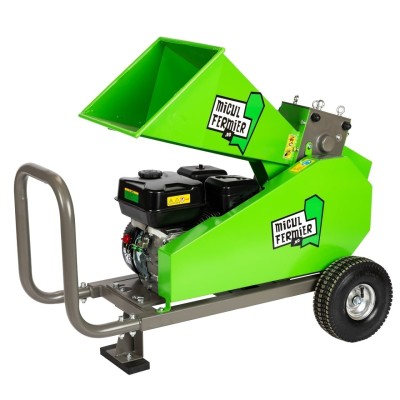 Poza Tocator crengi Micul Fermier MF-MO1008-S001-G01, motor benzina 7 CP, diametru maxim taiere 80 mm, pentru brichete. Poza 43953