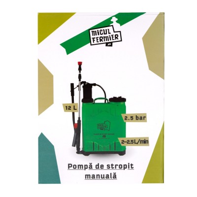 Poza Pompa de stropit manuala Micul Fermier MF-PM1010-S001-G01, volum 12 litri. Poza 44168
