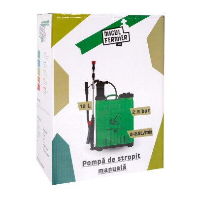 Poza Pompa de stropit manuala Micul Fermier MF-PM1010-S001-G01, volum 12 litri. Poza 44169