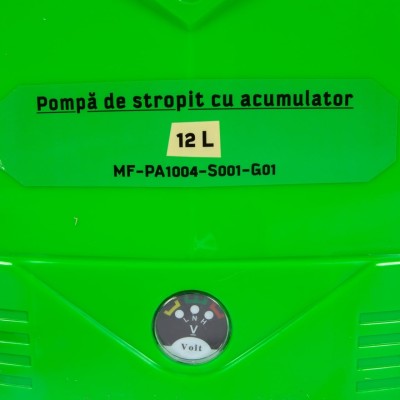 Poza Pompa de stropit cu acumulator Micul Fermier MF-PA1004-S001-G01, volum 12 litri. Poza 44278