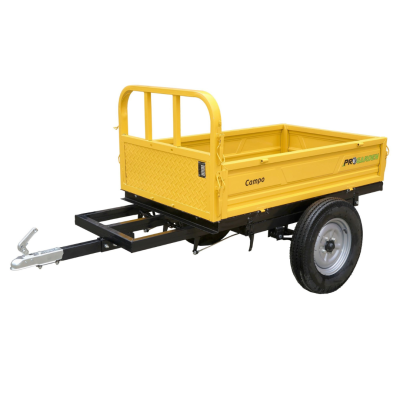 Poza Remorca 500kg minitractor ProGARDEN Campo RM500CT, 1 osie, prindere cupla, roti profil rutier 5.00-12, RIM 3.00B. Poza 44412