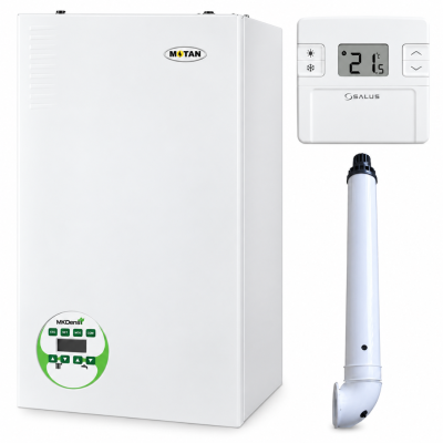 Poza Centrala termica Motan MkDens 20, 21 kW, gaz, condensare, kit evacuare inclus si termostat Salus RT305RF. Poza 45024