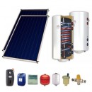 Pachet solar cu panou plan pentru 3 - 4 persoane Sunsystem PK SL CL NL 2x2.15 mp si boiler bivalent 200 litri