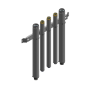 Set de racorduri hidraulice circuit de incalzire pentru instalare aparenta in sus - Viessmann Vitocal 111-S