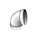 Cot la 90 grd, diam. 125 mm pentru boilere cu pompa de caldura Ariston Nuos