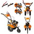 Poza Motocultor Detoolz DZ-M122-S001-G02, 8CP, 212CC, benzina 4T, 1 viteza, 3 viteze, pornire manuala, cu roti. Poza 36599