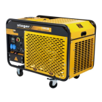 Generator open-frame 10kVA Stager YDE12E, 39A, 3000rpm, monofazat, diesel, pornire electrica
