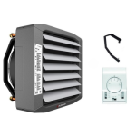 Aeroterma pe apa Flowair LEO L3 - 65.2 kW cu suport si termostat inclus
