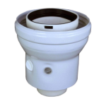 Adaptor pentru centrala cu vizor service 60/100 - 80/125
