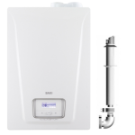 Centrala termica pe gaz in condensare Baxi Nuvola Century 35 kW, incalzire + ACM, cu boiler incorporat 45l, kit evacuare inclus