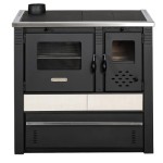 Soba de gatit si incalzit Pro-Termo Panonia Crem, cu plita si cuptor 10kW, evacuare stanga