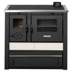 Soba de gatit si incalzit Pro-Termo Panonia Crem, cu plita si cuptor 10kW, evacuare dreapta