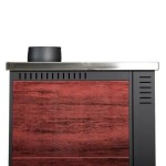 Poza Soba de gatit si incalzit Pro-Termo Panonia Rosu, cu plita si cuptor 10kW, evacuare stanga. Poza 41553