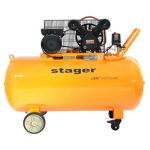 Compresor aer Stager Air 32C250, 250L, 10bar, 324L/min, monofazat, angrenare curea