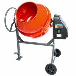 Betoniera Almaz AZ-EC004, capacitate 160 litri, putere 1000W, coroana fonta, cu roti
