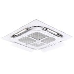 Deflector aer conditionat tip caseta DOX ACD-C extensibil, reglabil, compatibil universal, 75,5–93 x75,5-93 cm, alb