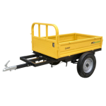 Poza Remorca 500kg minitractor ProGARDEN Campo RM500CT, 1 osie, prindere cupla, roti profil rutier 5.00-12, RIM 3.00B. Poza 44412