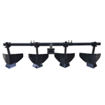 Poza Plug de bilonat cu 4 brazdare pentru minitractoarele Campo T ProGARDEN. Poza 44493