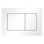Clapeta actionare rezervor WC incastrat, TECE Now 9240400, alb lucios, 22 x 15 x 0.5 cm