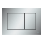 Clapeta actionare rezervor WC incastrat, TECE Now 9240402, cromat mat, 22 x 15 x 0.5 cm
