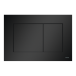 Clapeta actionare rezervor WC incastrat, TECE Now 9240407, negru mat, 22 x 15 x 0.5 cm