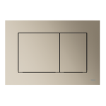 Clapeta actionare rezervor WC incastrat, TECE Now 9240418, nichel metalic, 22 x 15 x 0.5 cm