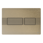 Clapeta actionare rezervor WC incastrat, TECE Solid 9240437, nichel periat cu structura în linii, 22 x 15 x 0.6 cm