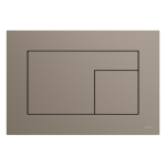 Clapeta actionare rezervor WC incastrat, TECE Velvet 9240730, Bej-maro, suprafata ultra-catifelata, 22 x 15 x 0.5 cm