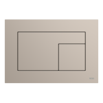 Clapeta actionare rezervor WC incastrat, TECE Velvet 9240733, gri-bej, suprafata ultra-catifelata, 22 x 15 x 0.5 cm