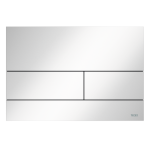 Clapeta actionare rezervor WC incastrat, TECE Square 9240832, otel inox, alba, 22 x 15 x 0.3 cm