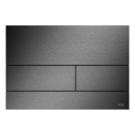 Clapeta actionare rezervor WC incastrat, TECE Square 9240846, metal, crom negru, 22 x 15 x 0.3 cm