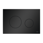 Clapeta actionare rezervor WC incastrat, TECE Loop 9240925, plastic, negru mat, 22 x 15 x 0.5 cm