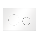 Clapeta actionare rezervor WC incastrat, TECE Loop 9240926, plastic, alb mat, 22 x 15 x 0.5 cm