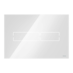 Clapeta actionare rezervor WC incastrat, TECE Lux Mini 9240960, sticla, alb, actionare electronica, 22 x 15 x 0.8 cm