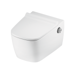 Set Vas ceramic pentru WC, TECEneo, apa calda si rece cu capac SLIM, cu functie de bideu integrata
