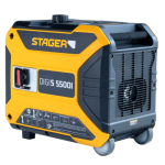 Generator digital invertor insonorizat 5.5kW Stager DigiS 5500i, monofazat, benzina, autonomie pana la 6h
