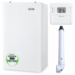 Poza Centrala termica Motan MkDens 20, 21 kW, gaz, condensare, kit evacuare inclus si termostat Salus RT305RF. Poza 45024